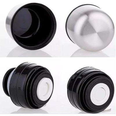 8. 1000-ml-Reisethermoskanne mit 2 Bechern, silberfarben