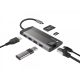 2. NATEC MULTIPORT-ADAPTER FOWLER PLUS USB-C->USB 3.0 3X, HDMI 4K, USB-C PD, RJ45, MICRO SD NMP-1690
