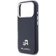 6. Karl Lagerfeld Karl & Choupette Head Pins Saffiano MagSafe Hülle für iPhone 17 Pro Max - Blau