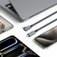 4. Tech-Protect UltraBoost Max L USB-C 4.0 (gerade) / USB-C 4.0 (gewinkelt) PD-Kabel 240 W 8K 40 Gbit/s 1,5 m – grau