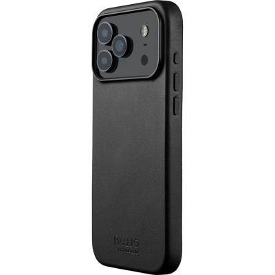 2. Mujjo iPhone 17 Pro Max Schwarze Lederhülle