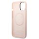 7. Guess GUHMP14MSBPLP iPhone 14 Plus 6,7 "Rosa / Rosa Hartschale Silikon-Logo-Platte MagSafe