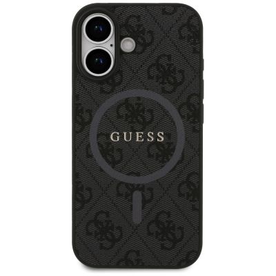 3. Guess 4G Ring Classic Logo MagSafe Hülle für iPhone 17 - Schwarz