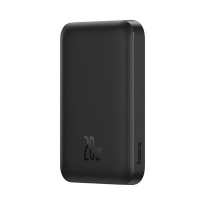 Baseus Magnetic Mini Air 6000mAh 20W Powerbank mit induktiver Ladefunktion und Baseus Simple USB-C-Kabel (20V/3A) 30cm – Schwarz