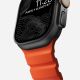 5. Nomad Rocky Point Armband, schwarzes Leder, Titan