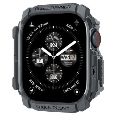 14. Spigen Rugged Armor Hülle für Apple Watch 10 46 mm – Grau