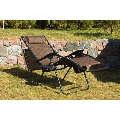 17. Faltbarer Gartenstuhl mit Sonnendach 173 x 52/65 x 110 cm, braun