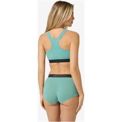 Damen-Sportboxershorts SUPER.NATURAL W Tundra175 Boyfriend Hipster grün