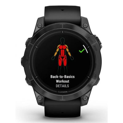 4. Garmin EPIX PRO g2 47 mm Schiefergrau Schwarz / Schwarzes Band Sportuhr