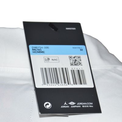 7. Air Jordan Quai 54 bedrucktes Shooting Shirt Weiß - DM0754-100