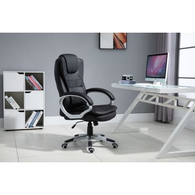 17. Activejet Bürostuhl mit Massagefunktion und Heizung, YK7304, Schwarz