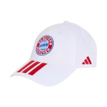 adidas FC Bayern München Kinder-Baseballkappe Weiß KT3396