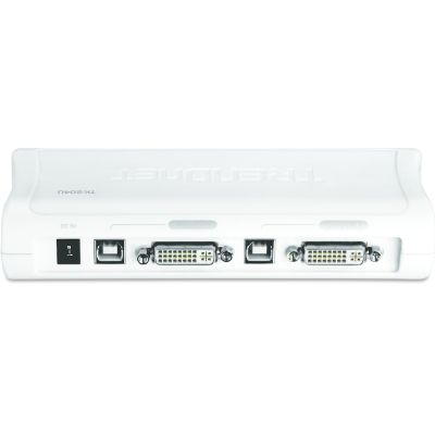4. TRENDnet 2-Port-DVI/USB/Audio-KVM-Switch mit Kabeln