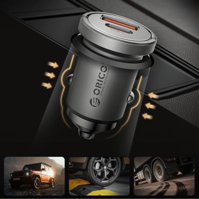 10. Autoladegerät ORICO MiniRing PRO 45 W 1A1C PD Fast Car Charger