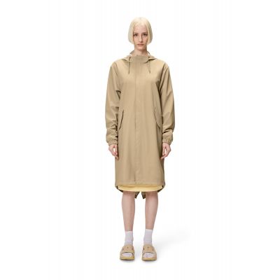 8. Rains Unisex Fishtail Parka W3 18140 24 SAND Regenmantel