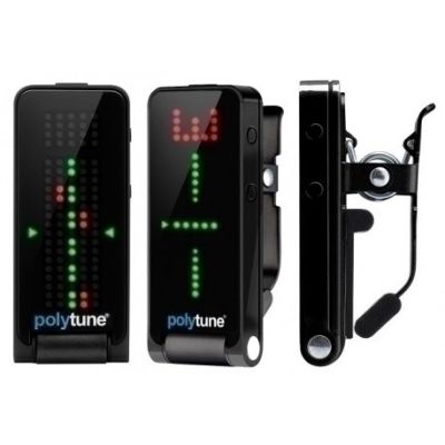 TC Electronic PolyTune Clip Schwarz - Schwarzes Clip-On-Gitarrenstimmgerät