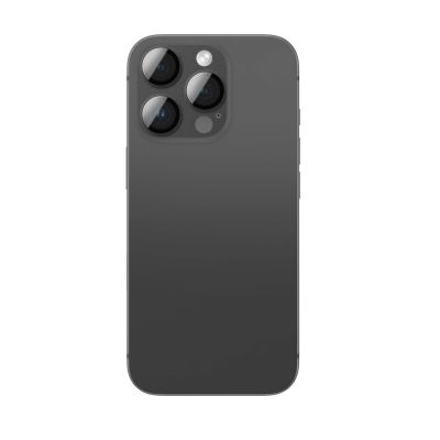 2. AmazingThing Aviation-Grade Alloy Tempered Glass Lens für iPhone 16 Pro / 16 Pro Max Kameraobjektiv - Schwarz