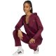 8. adidas Essentials Trainingsanzug für Damen, Linear Burgundy KQ7588