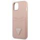 6. Guess GUHCP13MPSATPP iPhone 13 6.1 "rosa / rosa Hardcase SaffianoTriangle Logo Cardslot