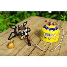 Touristenkocher mit Gasheizung und Piezozünder SPIDER PRO 3kW