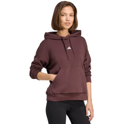 10. adidas Essentials Small Logo Feel Cozy Damen Sweatshirt Braun JV7314