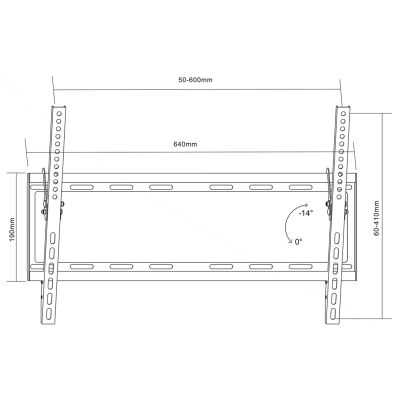 5. Maclean MC-605 TV-Wandhalterung (Wandmontage, neigbar - 70"; max. 35 kg)