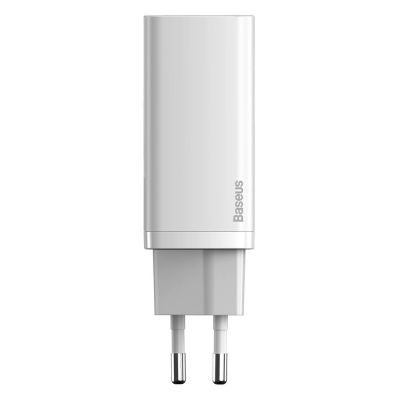 2. Baseus GaN2 Lite Fast 65W USB / USB Type C Quick Charge 3.0 Power Delivery (Galliumnitrid) weiß (CCGAN2L-B02)