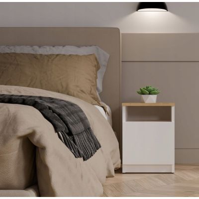 3. GALAX 30/1D Nachttisch Weiß/Artisan