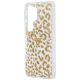 6. Guess IML Leopard Print Dreieckige MagSafe Hülle für Samsung Galaxy S26 Ultra - Braun