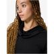 3. Damen-Longsleeve SUPER.NATURAL W FUNNEL HOODIE, schwarz