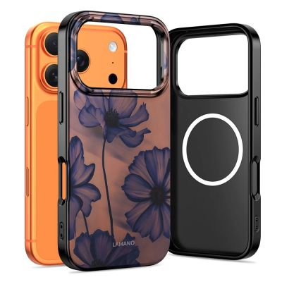 Tech-Protect Lamano MagSafe Hülle für iPhone 17 Pro - braun-lila