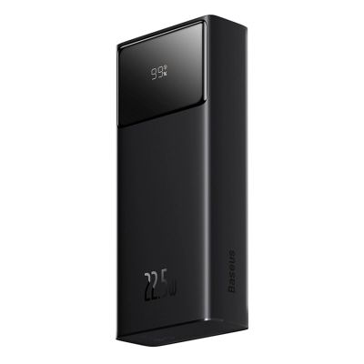 Baseus Star-Lord 20000mAh 22,5W Powerbank mit Digitalanzeige und 30cm USB-C 3A Kabel – Schwarz