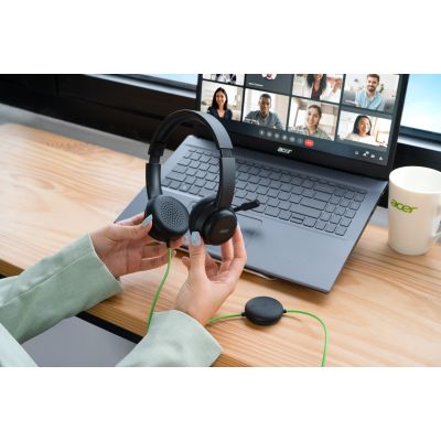 6. Acer Konferenz-Headset mit Mikrofon, USB Typ-A, Schwarz