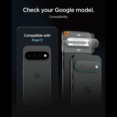 6. Spigen Optik Pro HD 2er-Pack Displayschutzfolie aus gehärtetem Glas für Google Pixel 11