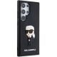 4. Karl Lagerfeld 3D Rubber Ikonik Case für Samsung Galaxy S24 Ultra - Schwarz