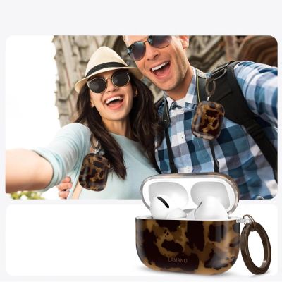 9. Tech-Protect Lamano Hülle für AirPods Pro 3 – schwarz und braun