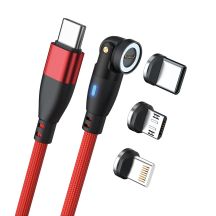 RealPower Magnetkabel 100 Watt, 1 m, drehbarer Adapter