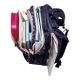 8. Herlitz Ultimate Blossom Schulrucksack, beige, marineblau, Polyester