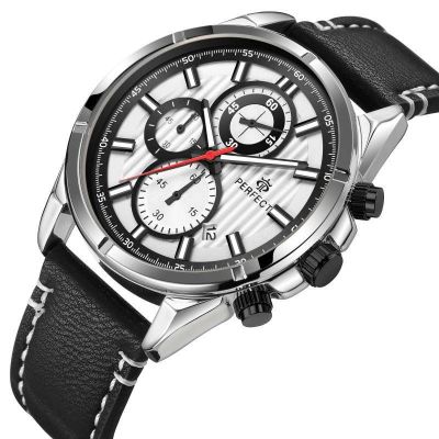 2. Perfect Chronograph Herrenuhr CH03L-02 + Box