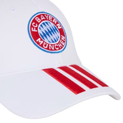 3. adidas FC Bayern München Kinder-Baseballkappe Weiß KT3396