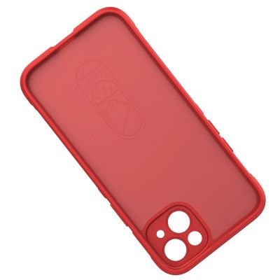 22. Magic Shield Case Hülle für iPhone 14 Plus elastische gepanzerte Hülle in Burgund