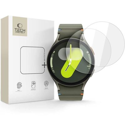 Tech-Protect Glass Fit+ 2er-Pack Panzerglas für Samsung Galaxy Watch 40 / 41 / 42 / 43 / 44 mm - Transparent