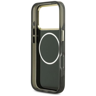 7. Guess IML Peony Dot MagSafe Hülle für iPhone 17 Pro - Schwarz