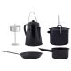 Esschert Design FF215 Campingküchenbesteck-Set Schwarz