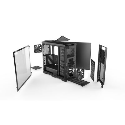 7. Phanteks Enthoo Pro PH-ES614PTG_BK Gehäuse (ATX, Extended ATX, Micro ATX, Mini ITX, SSI EEB; Schwarz)