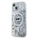 2. Karl Lagerfeld Liquid Glitter Choupette Head MagSafe Hülle für iPhone 15 Plus / 14 Plus – Transparent