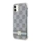 2. DKNY IML Checkered Mono Pattern & Printed Stripes MagSafe-Hülle für iPhone 11 / Xr – Beige