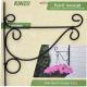 3. Metall-Pflanzenampel, Spiralmuster, Ornament, Schwarz, 26 x 28 cm, Kinzo