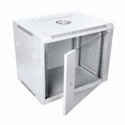 6. Digitus DN-W19 09U/450 9U Rack-Wandschrank Hellgrau