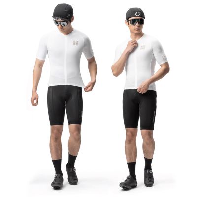 4. Rockbros YDDX011 Diamond Kurzarm-Radtrikot Größe XXS - Weiß